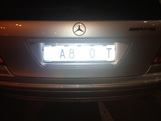 Car license plate with Nano foil