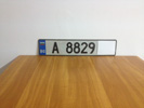Car license plate with Nano foil
